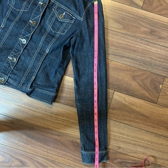 Calvin Klein Cropped Jean Jackets - Picture 11 of 14